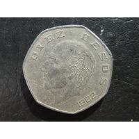 Мексика. 10 песо. 1982. С 20 копеек. Распродажа коллекции. Смотрите другие лоты.