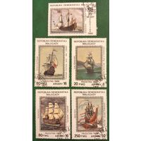 Мадагаскар 1988. Парусные судна. Полная серия