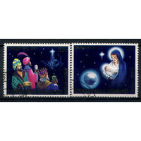 Рождественские острова - 1979г. - Рождество - 2 марки - полная серия, гашёные [Mi 120-121]. #3-WB-97-KS-8