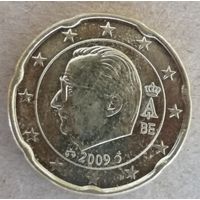 Бельгия 20 евроцентов 2009 год, KM# 299