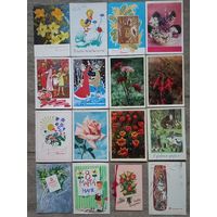 Открытки цена за все 64 шт. Подписаны