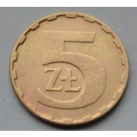 Польша, 5 злотых 1987 г.