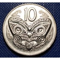 Новая Зеландия 10 центов 1987 г.
