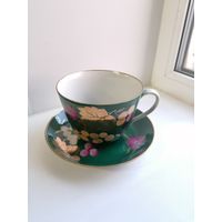 Чайная пара Золотой виноград, гигант, Дулево