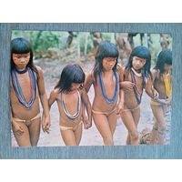 Этнография. Бразилия, Алту. Индейский танец Ямурикума