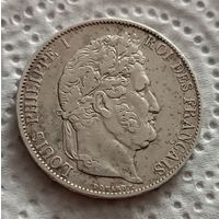 Франция 5 франков 1847