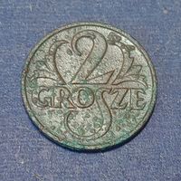 Польша. 2 гроша 1927
