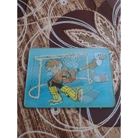 Календарик стерео,вратарь метеора,1988