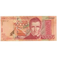 Венесуэла 50000 боливаров 1998 года. Тип P-83. Состояние UNC