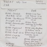 CD MP3 дискография TREAT, ZAR на 2 CD