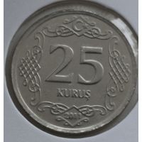 Турция 25 курушей 2011 год
