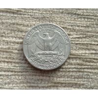 Werty71 США 1 квотер 25 центов 1/4 доллара 1989 D Орёл