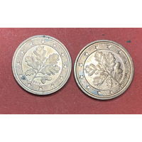 Германия, 2 евроцента 2013АJ