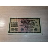 1000 марок 1922 года,  Германия.
