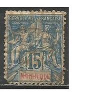 Мартиника. Аллегория. Мир и торговля. 1892г. Mi#31.