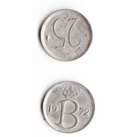25 сантимов Бельгия 1972 года