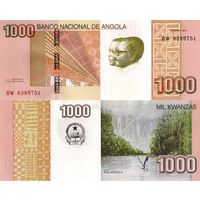 Ангола 1000 кванза образца 2012 года UNC p156a см доп фото