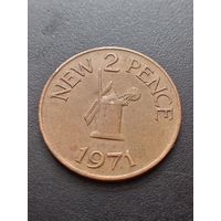 Гернси 2 пенса 1971 г.