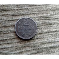 Werty71 Венгрия 2 филлера 1916
