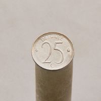 Бельгия 25 сантимов 1970 (Французская легенда BELGIQUE)