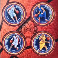 Гвинея-Биссау 2013. Звезды NBA. Баскетбол. Малый лист