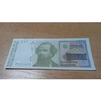 500 аустралес Аргентины 1985 год другие подписи