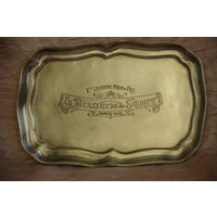 Поднос с серебрением   (  14,5 см х 22,5 см )