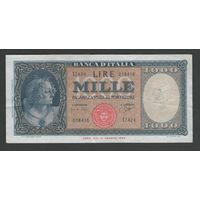 Италия 1000 лир 1961 года. Тип Р-88d. Состояние XF