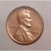 1 цент, США 1958 D