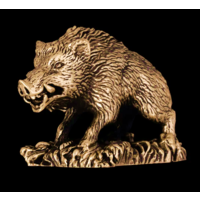 Статуэтка миниатюра Кабан Латунь