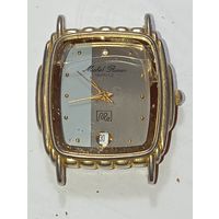 Часы Кварцевые  Michel Renes с позолотой 23 карата .