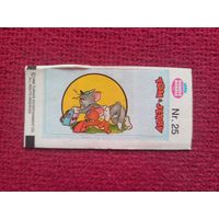 Наклейка dubble bubble Tom and Jerry