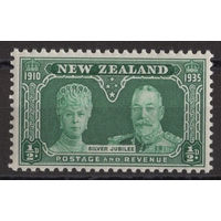 1935 Новая Зеландия ** Серебряный юбилей Георг V и Королева Мария, 206(Mi), Британские колонии.