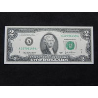 США 2 доллара 2003г.UNC (из пачки).