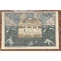 Нотгельд 75 пфеннигов 1921 год. Целле. Веймарская республика