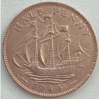 Великобритания 1/2 пенни 1944 г.