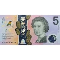 Австралия 5 долларов образца 2021 года UNC p62 серия Ci