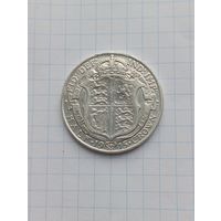 Великобритания 1/2 Кроны (Георг V) 1915 г. серебро