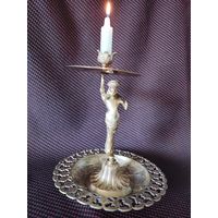 Винтажная конфетница – подсвечник "Серена" на 1 свечу. Индия.