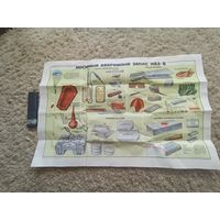 Плакат СССР "Носимый аварийный запас"