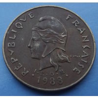 Французская Полинезия. 100 франков 1988