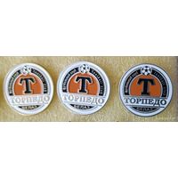 Футбол ФК Торпедо Жодино, любой значок по 15 р. (крепление - цанга)