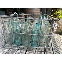 Ящик с бутылками из под молока СССР комплект