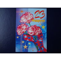 23 февраля. Гвоздики, галстук.