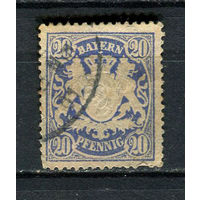 Королевство Бавария в составе Германской империи - 1888/1900 - Герб 20Pf - [Mi.57] - 1 марка. Гашеная.  (Лот 21HF)-T41P9