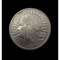 2 злотых 1933 г.  Польша.  Ядвига.  Серебро