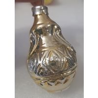 Игрушка ёлочная Амфора золотая, стекло. СССР