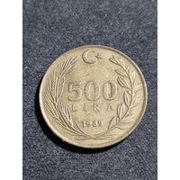 Турция 500 лир 1989