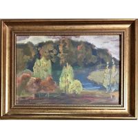 Сумарев В.Ф."Пейзаж" К/М29х39 см., 1960 г.
