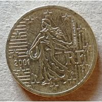 Франция 50 евроцентов 2001 г., KM# 1287
